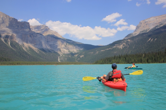 kayaking on emerald lake | Wild Heart With A Soft Spot